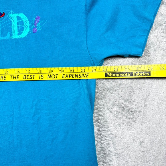 Disney Originals Donald Duck Graphic Tee L XL Blue 90s Vintage Cartoon - Picture 5 of 6